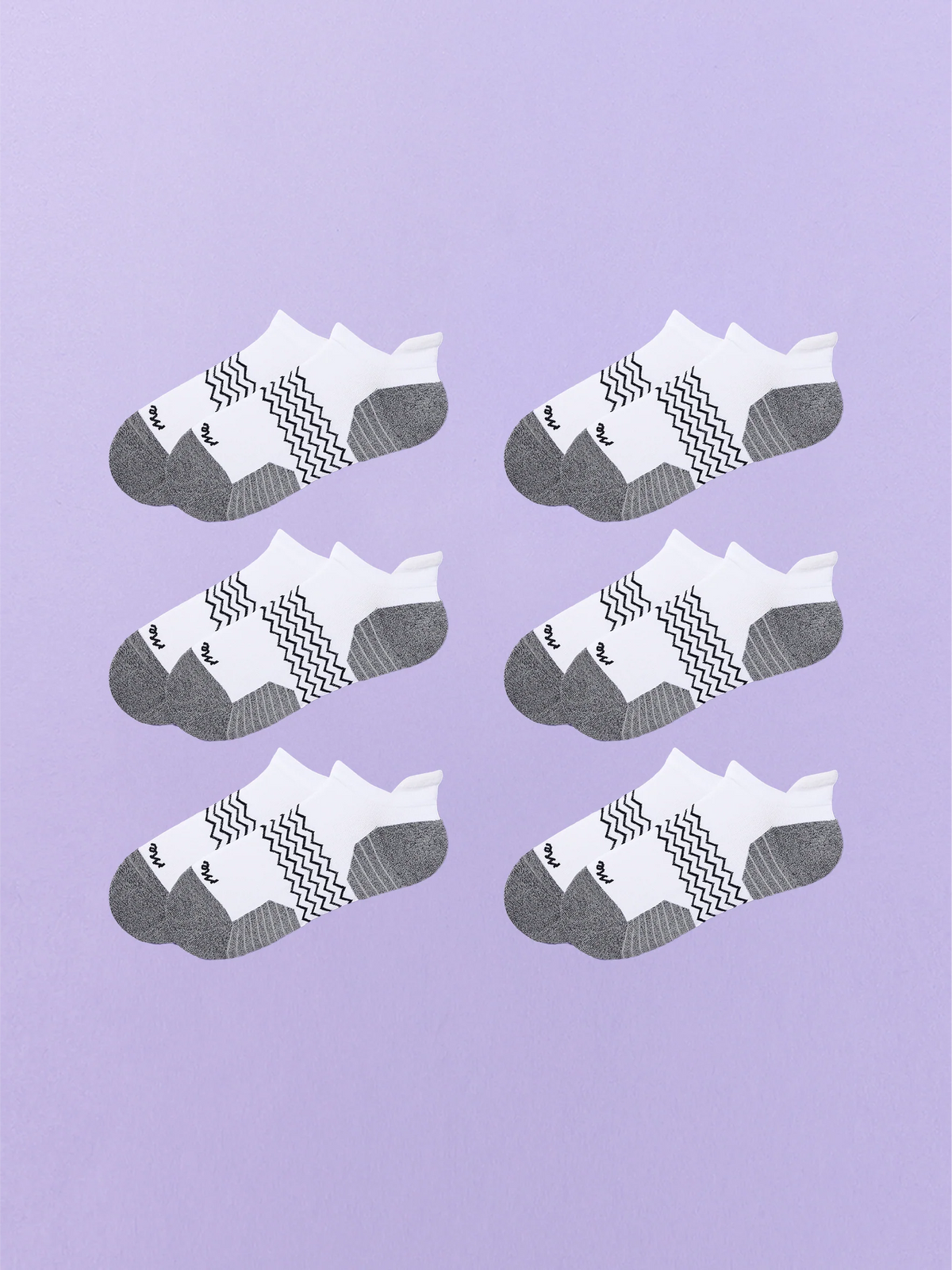 Active Ankle Sock 6-Pack | White Pack