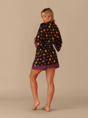 UltraModal™ Lace Trim Robe | Fall Leaves