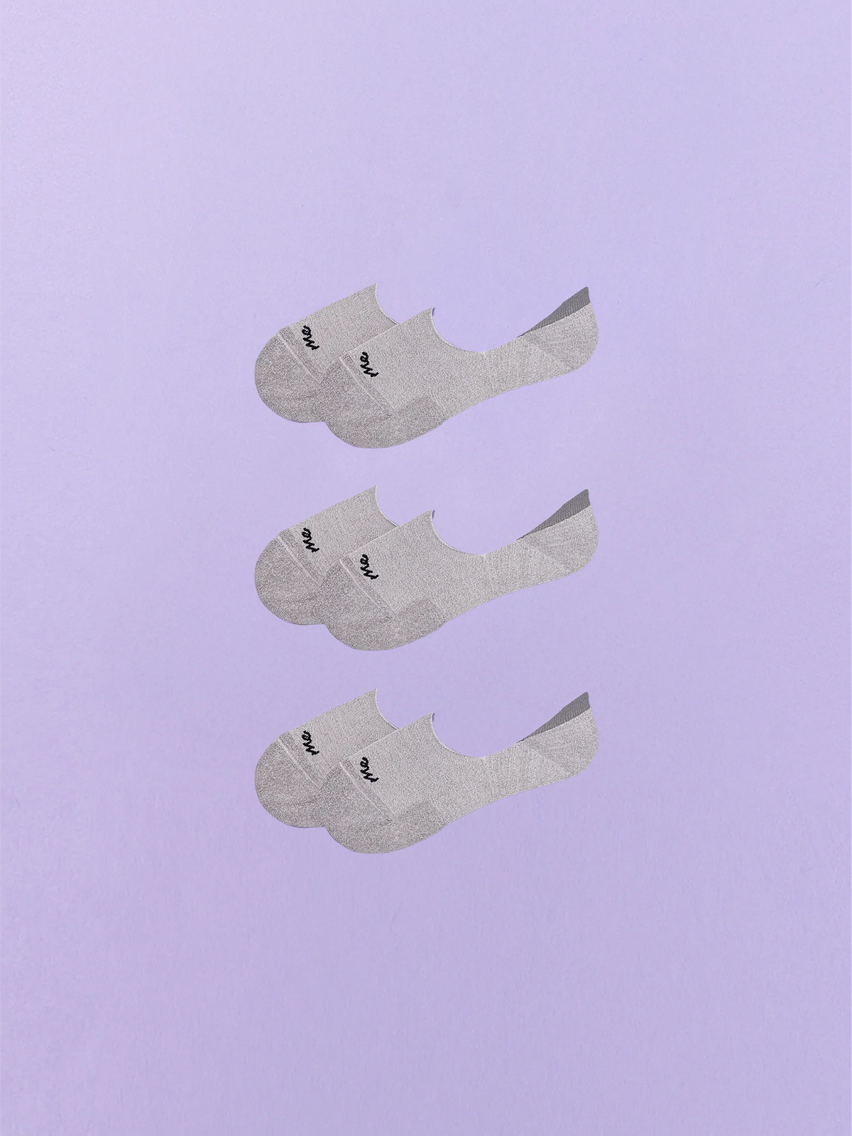 Essential No Show Sock 3-Pack | Heather Grey Pack