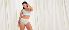 Stretch Cotton High-Waist Brief | Heather Grey