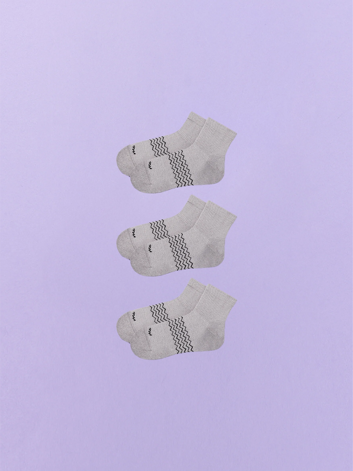 Essential Quarter Sock 3-Pack | Heather Grey Pack