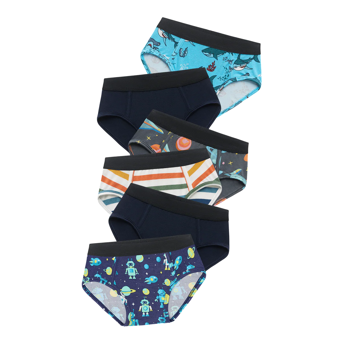 UltraModal™ Kids Core Boys Brief 6-Pack | Space and Sea Pack