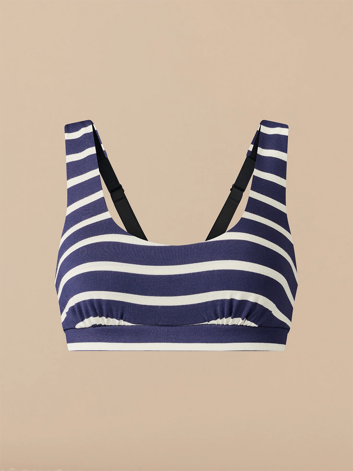 UltraModal™ FeelFree Square Neck Bralette | Navy Stripes