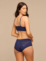 All Over Lace Hipster | Latte Zebra