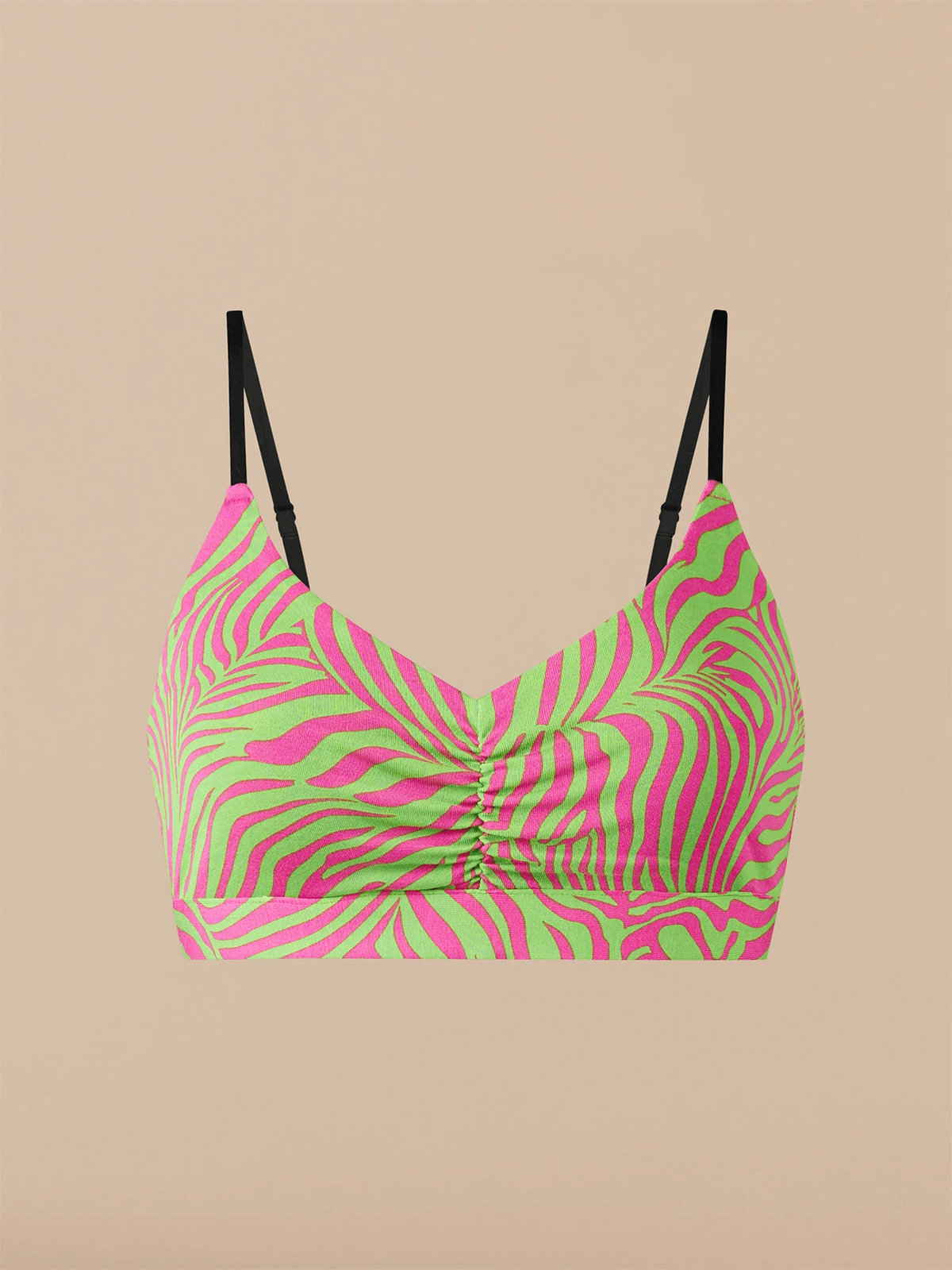 UltraModal™ FeelFree Ruched Bralette | Electric Zebra