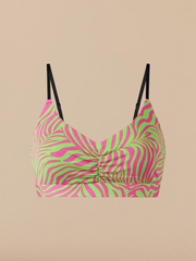 UltraModal™ FeelFree Ruched Bralette | Electric Zebra